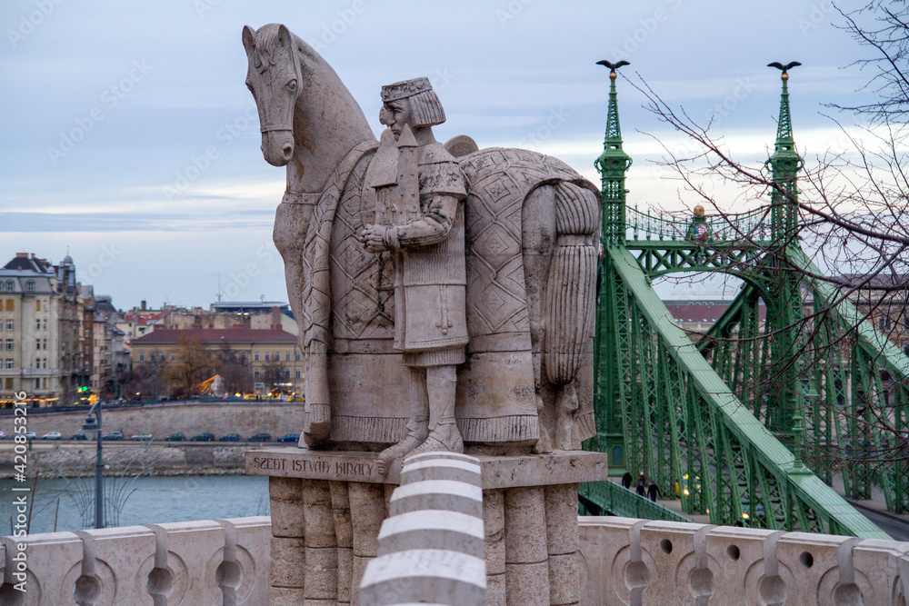 Naklejka premium Ciudad de Budapest en el pais de Hungria o Hungary