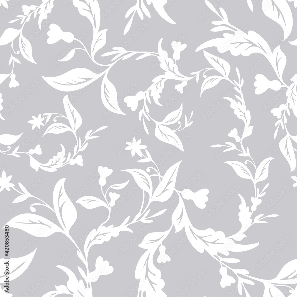Fototapeta premium Blooming Branch Seamless Pattern.