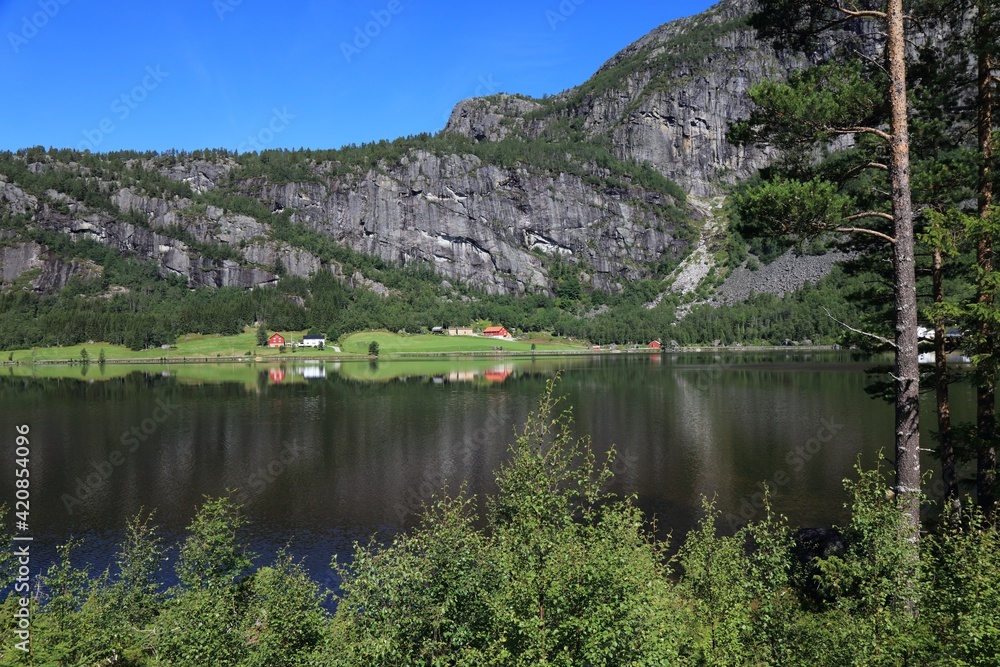 Beautiful Norway - village in Agder region
