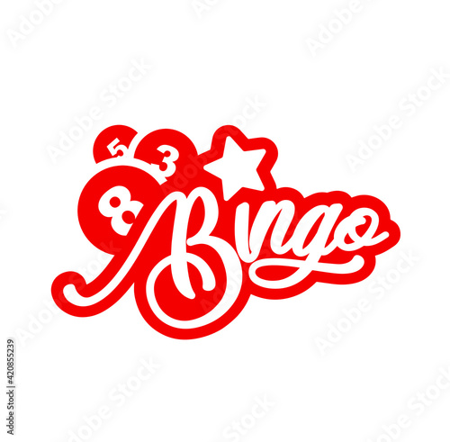 vector illustration of bingo	