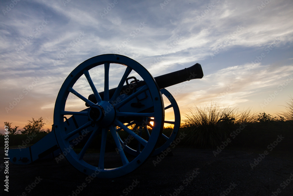 Mexican canon at Palo Alto Battlefield, Texas.