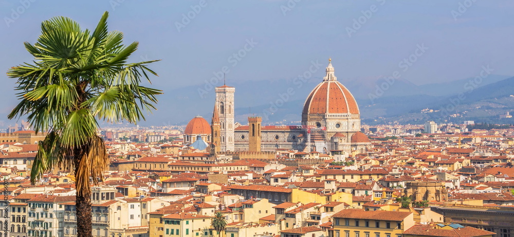 Obraz premium Beautiful Florence. View overlooking the town
