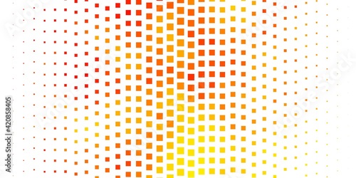 Light Orange vector background with rectangles.