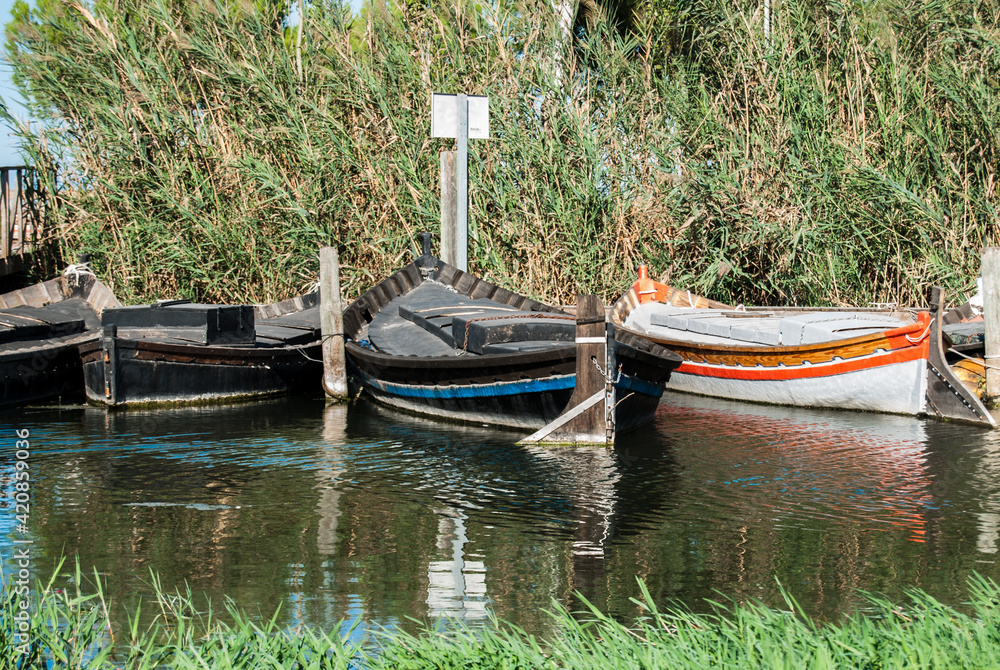 Obraz premium Pier and boats
