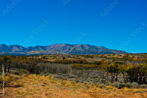 USA, Utah. Monticello, Abajo Mountains