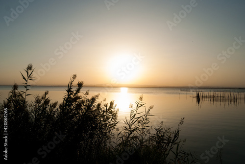 Sunset on a lake