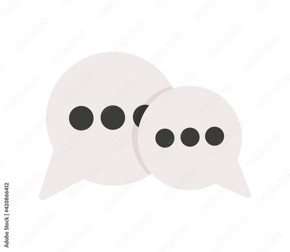 Fototapeta premium Comment icon vector. Speech bubble icon symbol. Flat vector illustration.