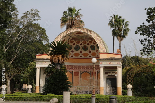 Exedra in Park Villa Flora in Palermo  Sicily Italy