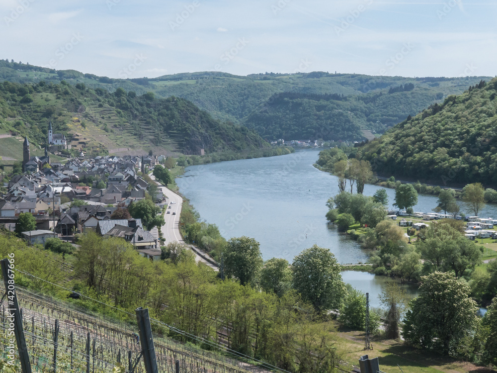 View at Hatzenport with the river moselle View at Hatzenport with the river moselle