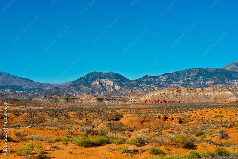 USA, Utah, Fry Canyon and Henry Mountains and Foothills