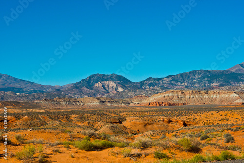 USA, Utah, Fry Canyon and Henry Mountains and Foothills