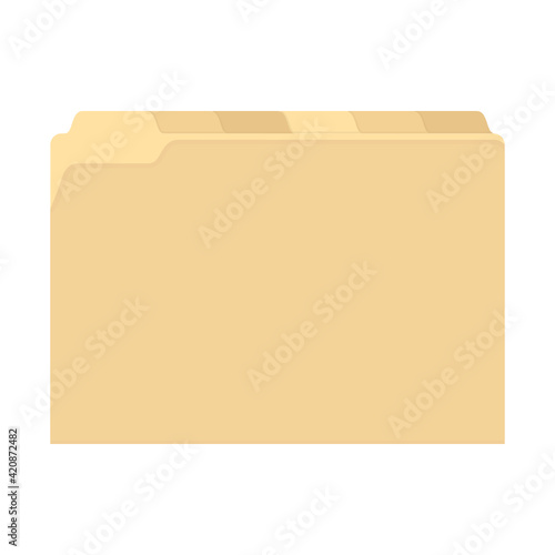 Manila Yellow Folder Vector, Yellow Folder, Office Folder, Folder Organizer, Document Icon, File Cabinet Vector Illustration