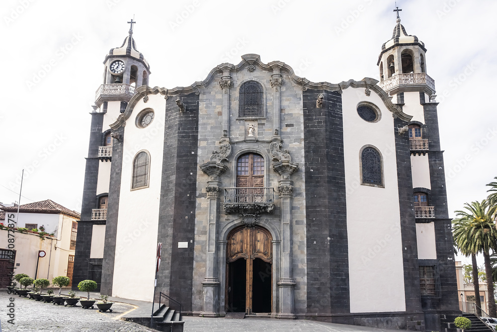 Church of La Concepcion (Parroquia Matriz de Nuestra Senora de la Concepcion, 1788) - best example of Baroque in Canary Islands. La Orotava, Tenerife, Canary Islands, Spain.