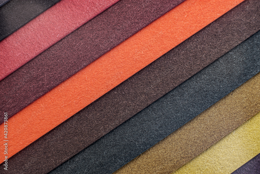 Fototapeta premium Multicolored paper background top view