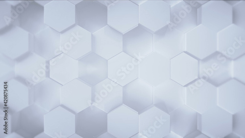 Hexagons 3D Background Corporate Business Promotion