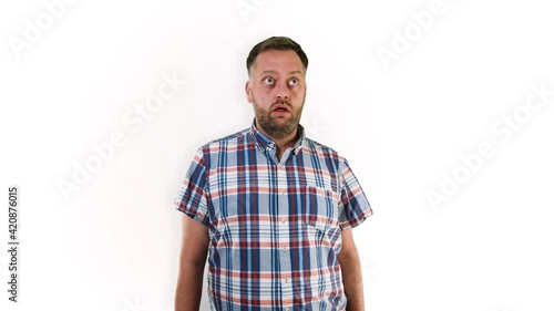 Man sees something scary and is scared #TheCoolStockGuy