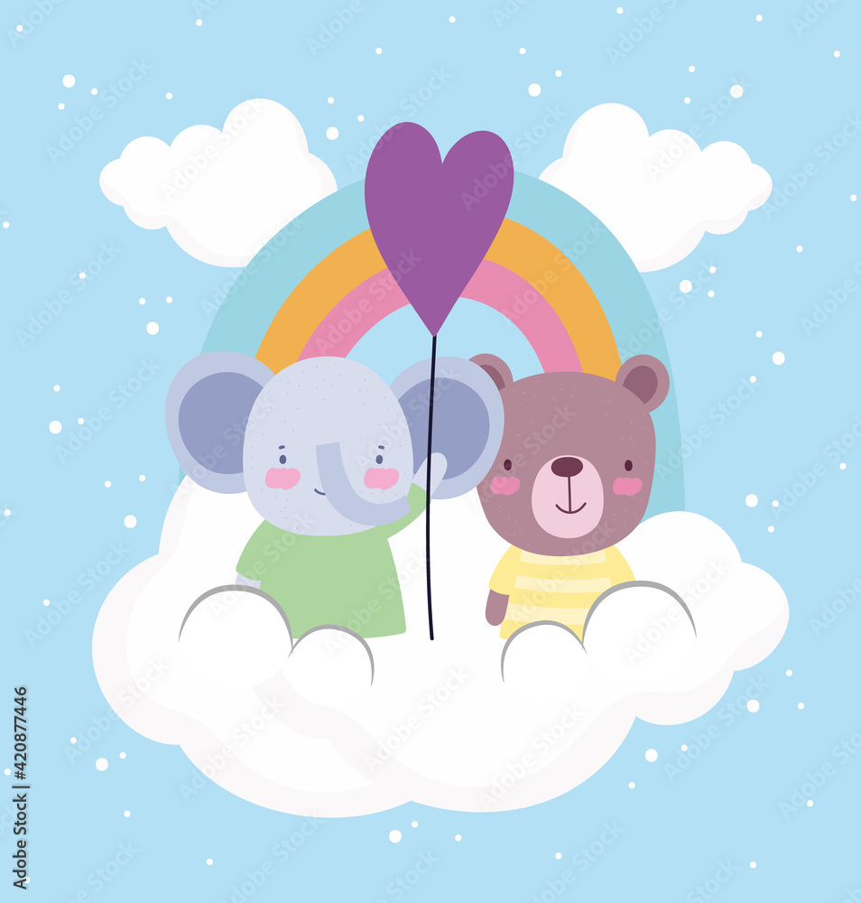 cute elephant bear cute elephant bear
