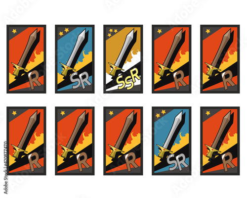 10連ガチャ　SSR1枚　武器　ソード