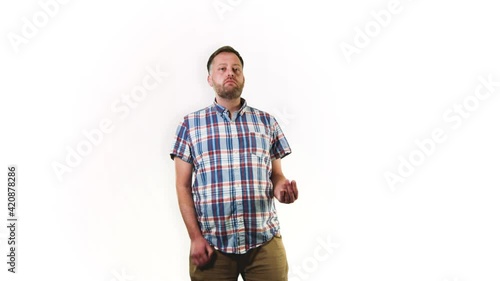 Man playing air guitar #TheCoolStockGuy