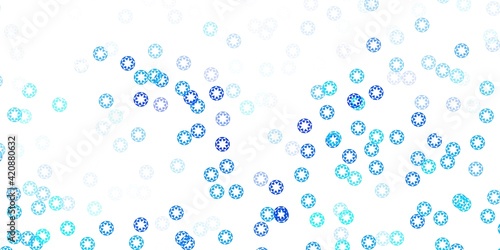 Light blue vector pattern with spheres.