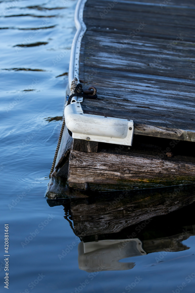 Edge of an old dock.