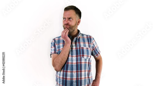 Man thinking and pondering #TheCoolStockGuy