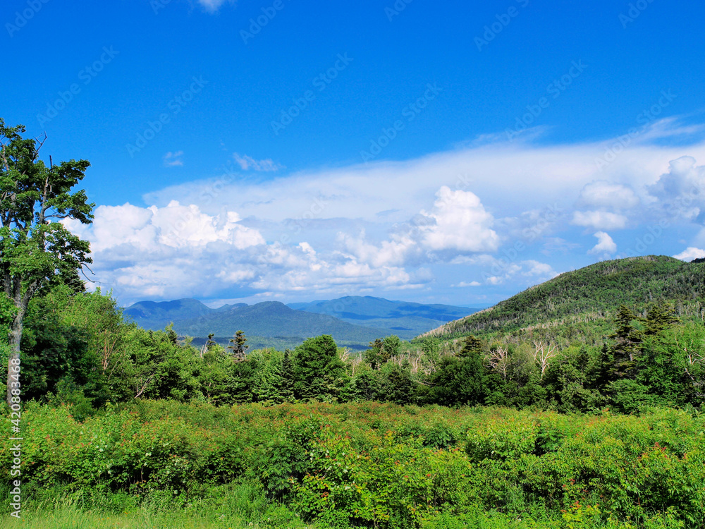 Scenic view of the White Mountains in New Hampshire