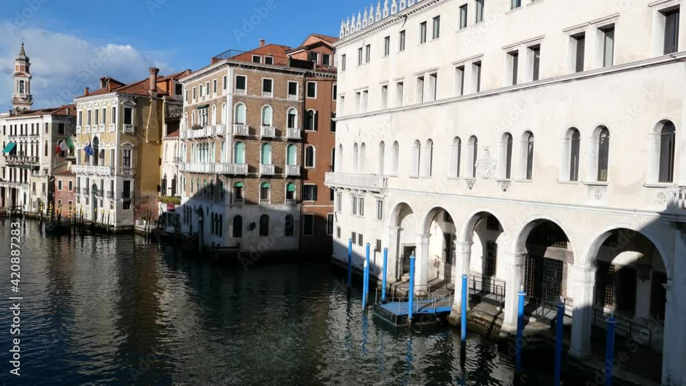 Venice, Italy - Historic buildings between the canals of the lagoon city Venice, Italy - Historic buildings between the canals of the lagoon city