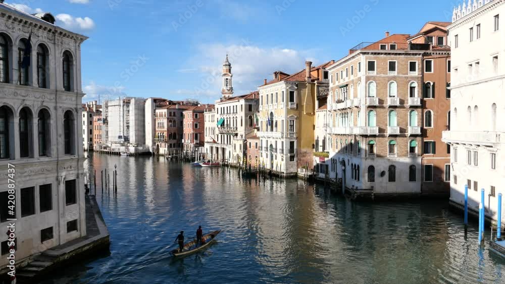 Venice, Italy - Historic buildings between the canals of the lagoon city Venice, Italy - Historic buildings between the canals of the lagoon city