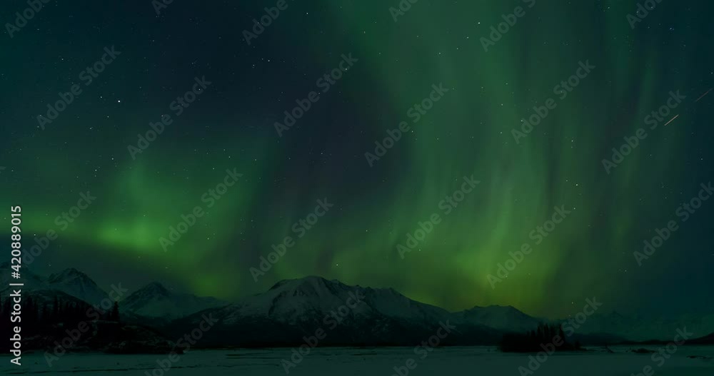 Aurora over Knik River, Alaska Aurora over Knik River, Alaska