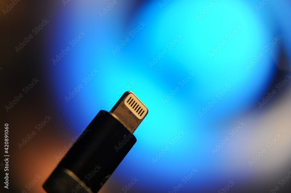 Lightning connector for mobile device charger Lightning connector for mobile device charger