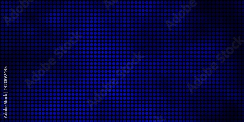Dark BLUE vector background with bubbles. © Guskova