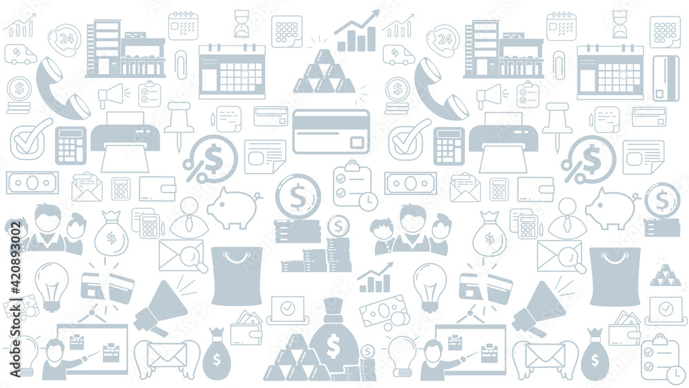 money icon background. business finances vector icon background.