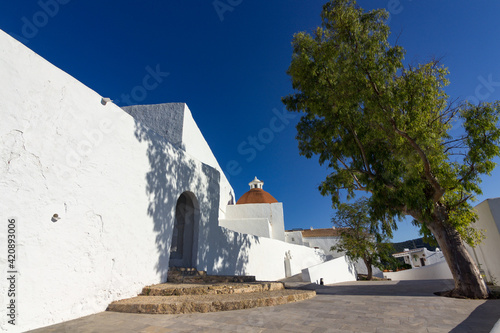 Beautiful town of Santa Eulalia del Rio in Ibiza (Spain) photo