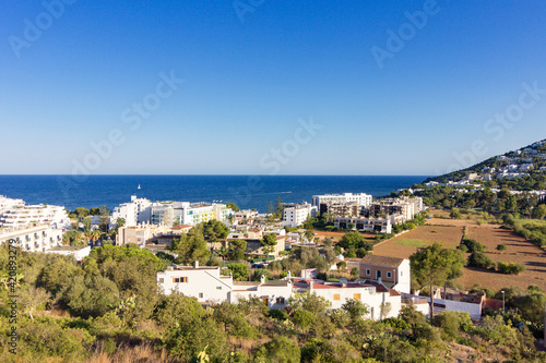 Beautiful town of Santa Eulalia del Rio in Ibiza (Spain)