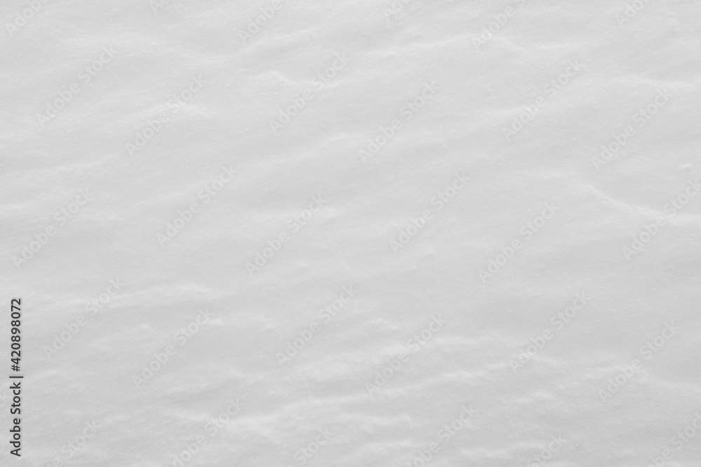 White snow texture. Fresh snow background