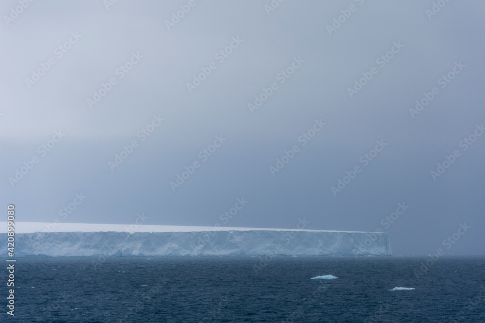 Arctic ocean and ice cliffs of polar ice cap, Austfonna Nordaustlandet, Svalbard, Norway Arctic ocean and ice cliffs of polar ice cap, Austfonna Nordaustlandet, Svalbard, Norway