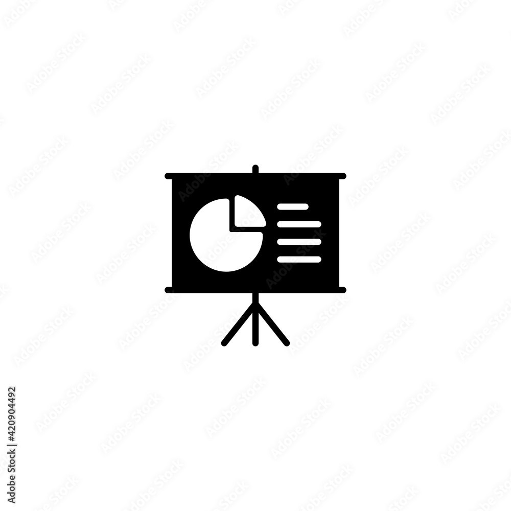 Presentation icon vector for computer, web and mobile app Presentation icon vector for computer, web and mobile app