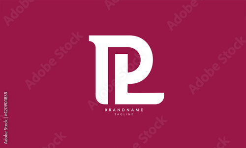 Alphabet letters Initials Monogram logo PL, LP, P and L