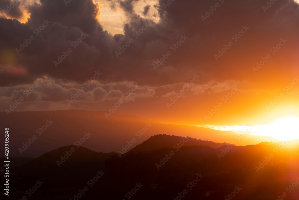 Scenic landscapes at sunset, Sedona, Arizona, USA Scenic landscapes at sunset, Sedona, Arizona, USA