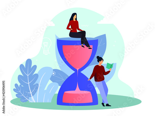 the woman who is waiting for time