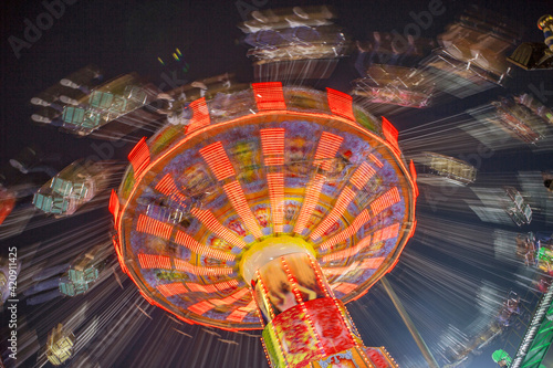 Chair swing ride, Miami, Florida, US