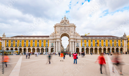 Triumphal Arch, Praça do Comércio, Lisbon, Portugal photo