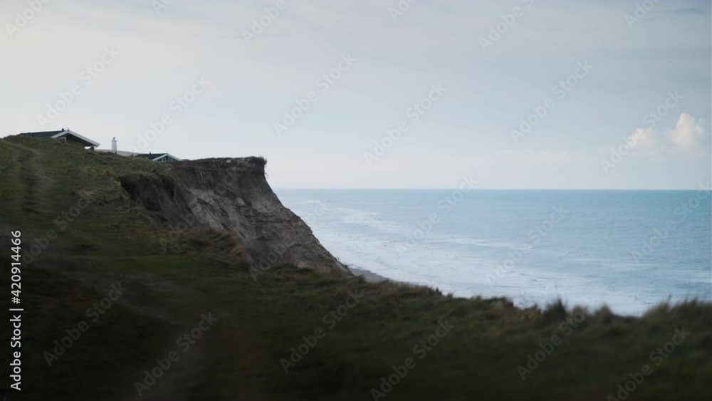 Blue Sea Along Coast From Cliffs Of Lonstrup