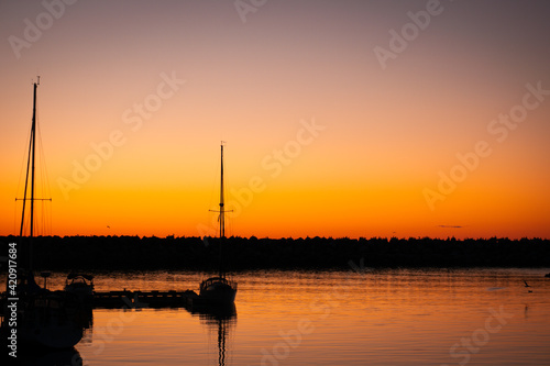 sunset on the lake © Ashek
