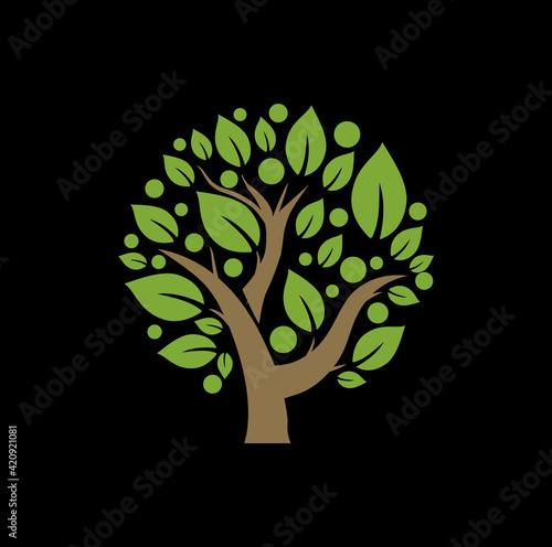 Tree logo template 