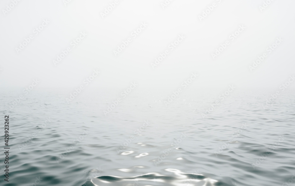 View across Pacific Ocean in misty conditions. View across Pacific Ocean in misty conditions.