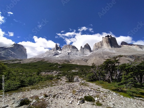 Mirador Británico, parque Torres del Paine, Patagonia, Chile 