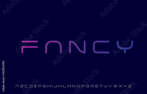 lining alphabet capital lettering a to z font family