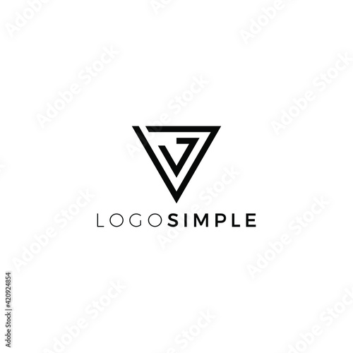 V Triangle Logo for your brand